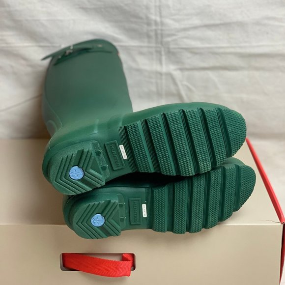 Hunter Women's Green Rain Boots - Picture 3 of 5